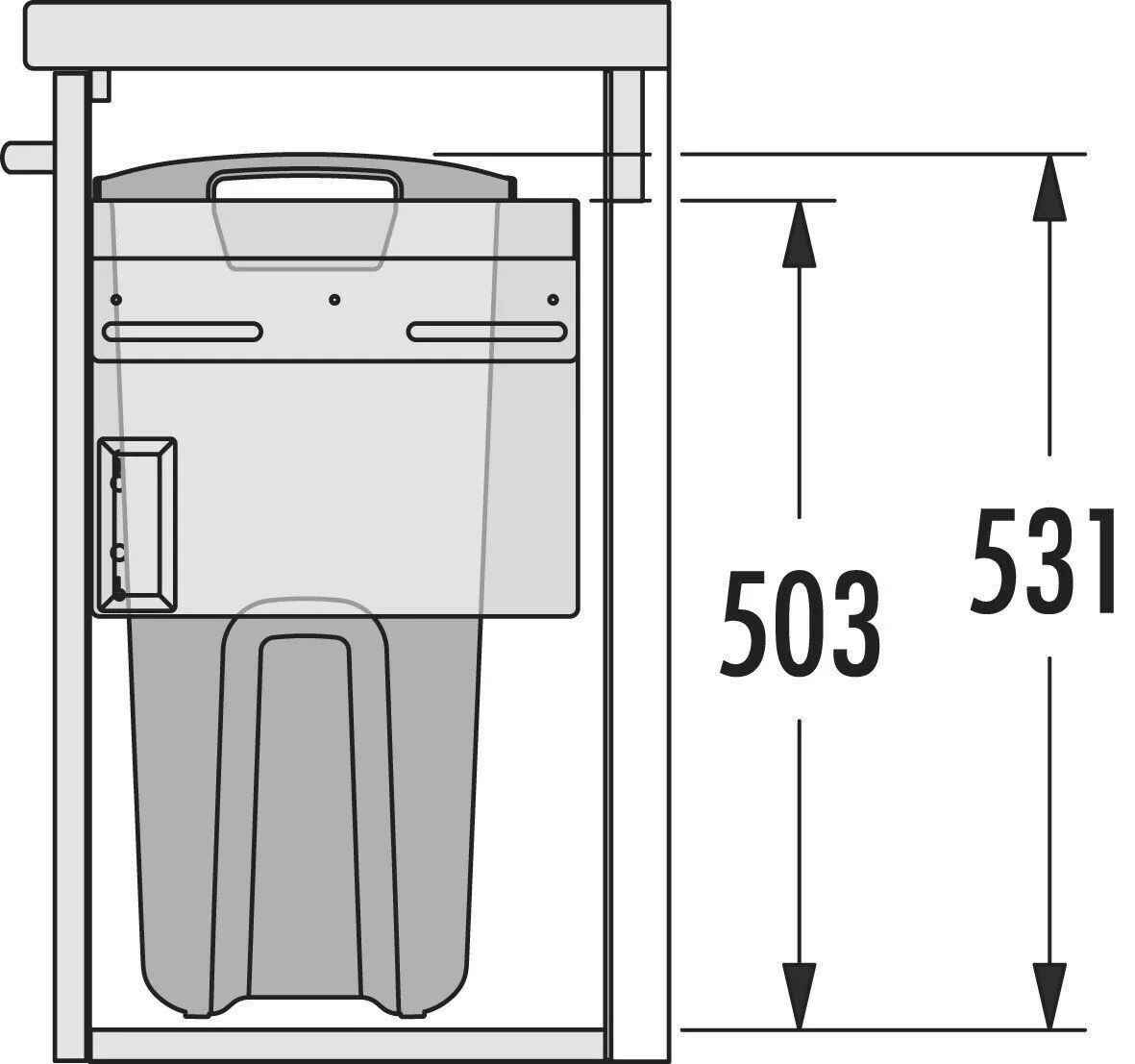 Система хранения Hailo белья 1 корзина 33л Laundry-Carrier Small от магазина ЛесКонПром.ру