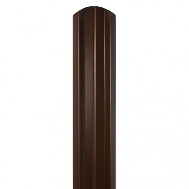 Штакетник ЭКО М-образный фигурный 76 мм 1,8 м ПЭ RAL 8017 коричневый от магазина ЛесКонПром.ру