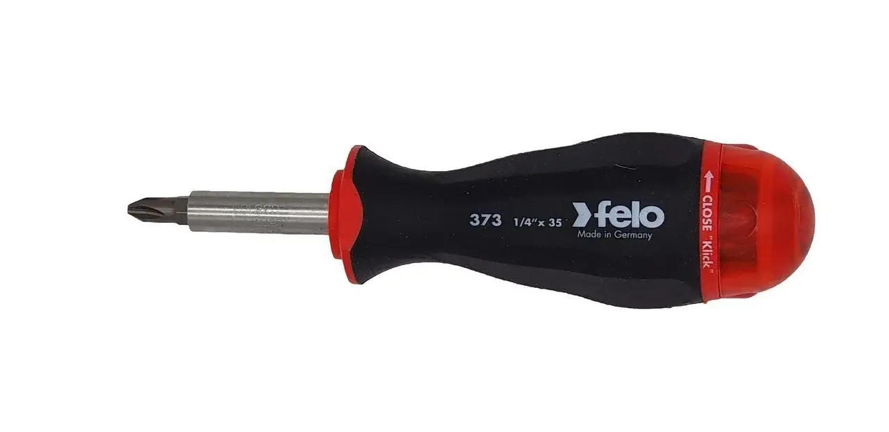 Отвертка Felo с магнитным держателем под биты (с набором бит), 8 шт 37320805 в Москве от магазина ЛесКонПром.ру
