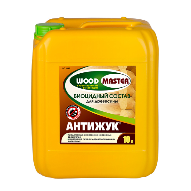 Состав биоцидный для древесины Антижук WoodMaster 10 л от магазина ЛесКонПром.ру