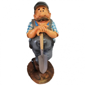 Садовая фигура Мужик с лопатой 66 см