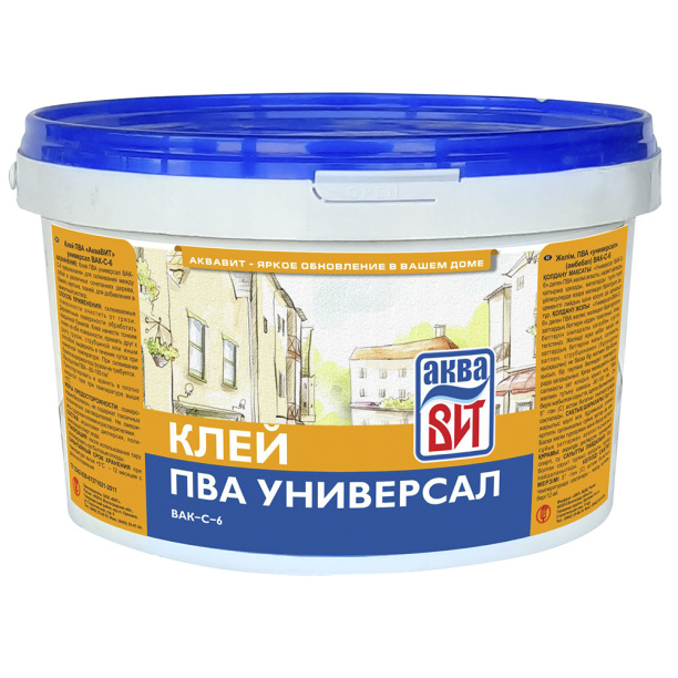 Клей ПВА АкваВИТ Универсал 2 кг от магазина ЛесКонПром.ру