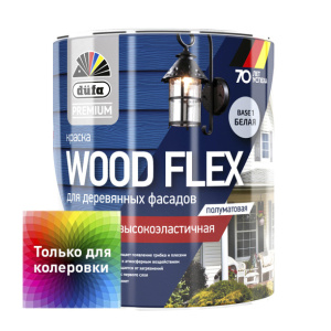 Краска для деревянных фасадов dufa PREMIUM Wood Flex 0,81 л прозрачная (база 3)