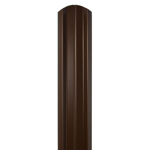 Штакетник ЭКО М-образный фигурный 76 мм 1,5 м ПЭ RAL 8017 коричневый от магазина ЛесКонПром.ру