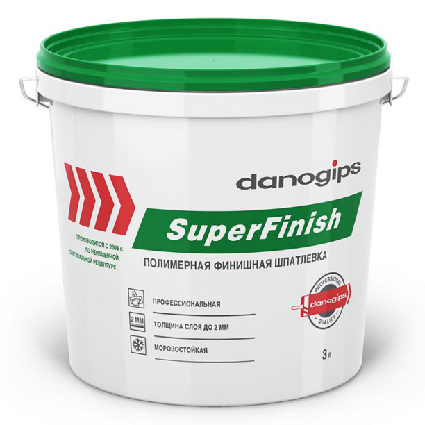 Готовая финишная шпаклевка danogips SuperFinish 5 кг от магазина ЛесКонПром.ру