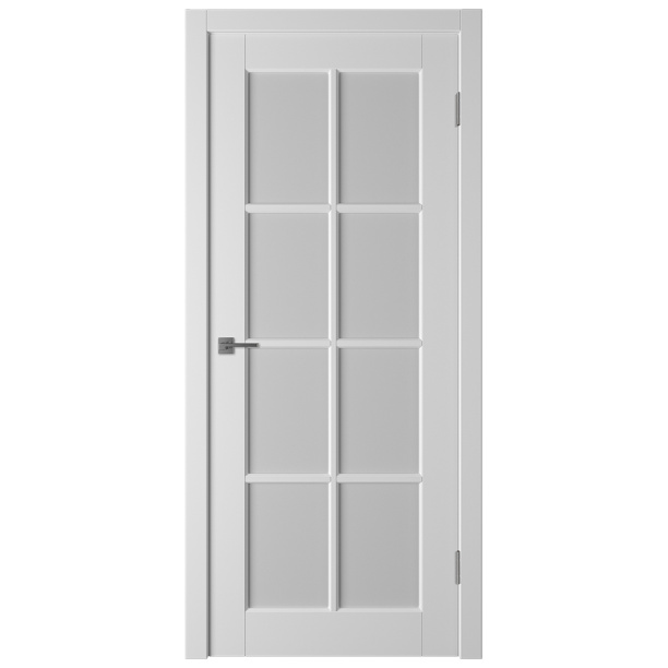 Дверь межкомнатная остекленная 2000х700 мм Аура эмаль белая от магазина ЛесКонПром.ру