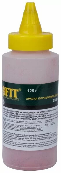 Краска разметочная для ударного шнура FIT IT 4705 красный 125 гр от магазина ЛесКонПром.ру