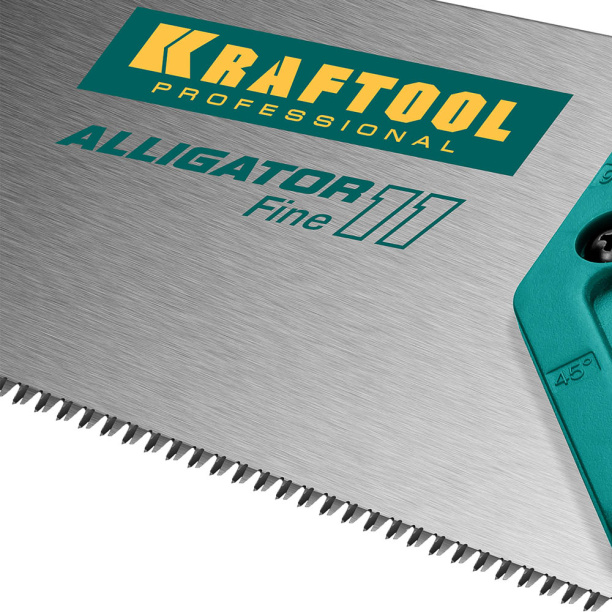 Ножовка по дереву для точного реза KRAFTOOL Alligator Fine 11, 500 мм от магазина ЛесКонПром.ру