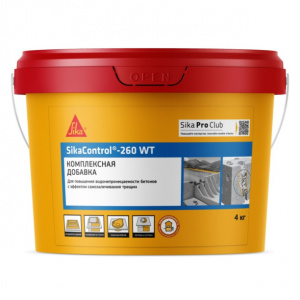 Добавка для повышения водонепроницаемости бетонов SikaControl-260 WT 4 кг