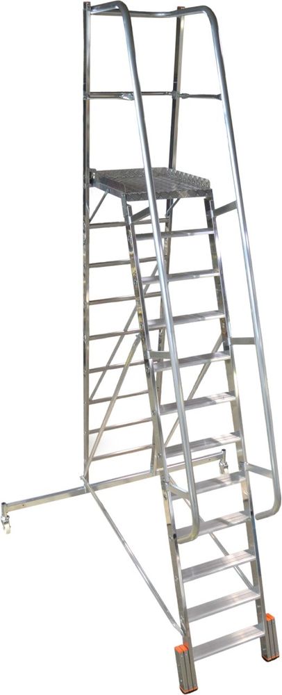 Односторонняя лестница с платформой VARIO KOMPAKT STABILO 12 ступеней KRAUSE арт.833365 от магазина ЛесКонПром.ру